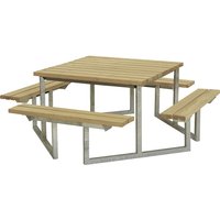 for 8 people, for 8 people, certified pine wood, ThermoWood, brown