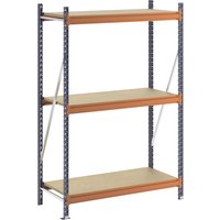 max. bay load 1600 kg, with moulded chipboard, max. bay load 1600 kg, with moulded chipboard, HxWxD 2000 x 1400 x 600 mm, standard shelf unit