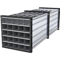 eurokraft pro HxWxD 1000 x 1000 x 3000 mm, HxWxD 1000 x 1000 x 3000 mm, 25 trays, 5 x 5 compartments