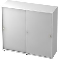 eurokraft pro 2 shelves, centre partition, 2 shelves, centre partition, white / aluminium silver