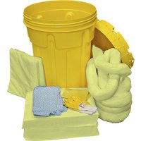 eurokraft basic in a safety drum, absorption 100 l, in a safety drum, absorption 100 l, chemical version, yellow