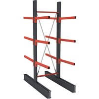 double sided, double sided, HxW 4000 x 1200 mm, interval 1000 mm, standard shelf unit