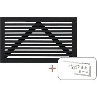 wood, wood, WxH 1500 x 900 mm, black
