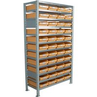 HxWxD 1790 x 1000 x 500 mm, HxWxD 1790 x 1000 x 500 mm, extension shelf unit, with 44 bins
