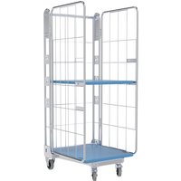 3-sided, 3-sided, plastic dolly, H 1875 mm, 1 shelf