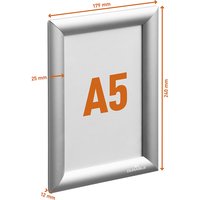 DURABLE format A5, format A5, silver