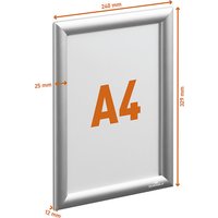 DURABLE format A4, format A4, silver
