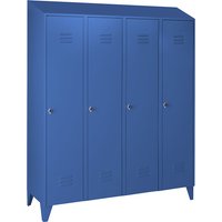 Wolf 4 compartments, 4 compartments, light blue, width 1600 mm, sloping roof shape