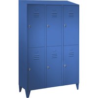 Wolf 3 compartments, 3 compartments, light blue, width 1200 mm, sloping roof shape
