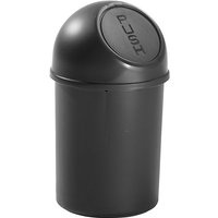 helit made of polypropylene, made of polypropylene, black, capacity 6 l, pack of 6
