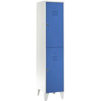 Wolf 1 compartment, 1 compartment, light grey/light blue, width 400 mm, flat roof shape