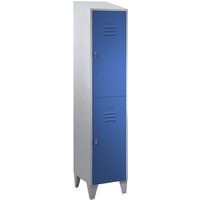 Wolf 1 compartment, 1 compartment, light grey/light blue, width 400 mm, sloping roof shape
