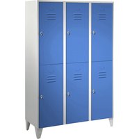 Wolf 3 compartments, 3 compartments, light grey/light blue, width 1200 mm, flat roof shape