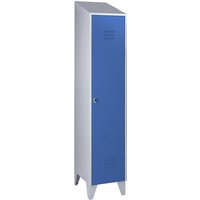 Wolf 1 compartment, 1 compartment, light grey/light blue, width 400 mm, sloping roof shape