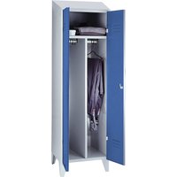 Wolf centre divider, 1 compartment, centre divider, 1 compartment, light grey/light blue, width 600 mm, sloping roof shape