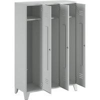 Wolf 3 compartments, 3 compartments, light grey, width 1200 mm, flat roof shape