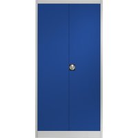 mauser 4 shelves, D 500 mm, 4 shelves, D 500 mm, light grey / ultramarine