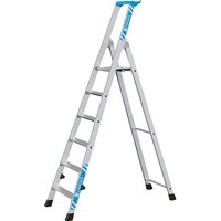 ZARGES with storage tray, for light use, with storage tray, for light use, 6 steps incl. platform