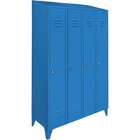 Wolf 4 compartments, 4 compartments, light blue, width 1200 mm, sloping roof shape