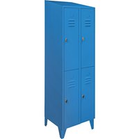 Wolf 2 compartments, 2 compartments, light blue, width 600 mm, sloping roof shape