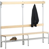 Sypro single-sided, 6 hooks, 2000 mm, single-sided, 6 hooks, 2000 mm, light grey, shoe rack