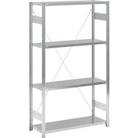 eurokraft pro single sided, single sided, shelf height 2000 mm, shelf width 1215 mm, standard shelf unit, shelf depth 450 mm