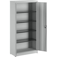mauser 4 shelves, HxWxD 1950 x 950 x 420 mm, 4 shelves, HxWxD 1950 x 950 x 420 mm, light grey