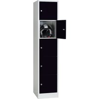 Wolf 1 compartment, 1 compartment, light grey / jet black, W 400 mm, with base plinth