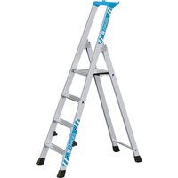ZARGES with storage tray, for light use, with storage tray, for light use, 4 steps incl. platform
