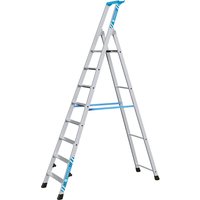 ZARGES with storage tray, for light use, with storage tray, for light use, 8 steps incl. platform