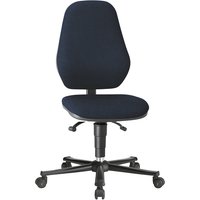 bimos with ESD protection, with ESD protection, gas spring, with castors, blue fabric covering