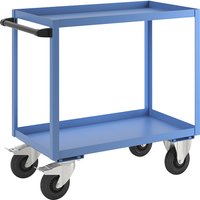 General Purpose Trolley | 2 Shelves | Max. Load 250 kg | Shelf LxW 900 x 500 mm | Light Blue