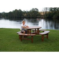 table Ø 1100 mm, table Ø 1100 mm, honey brown