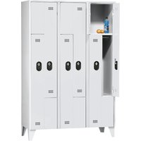 Wolf 3 compartments, 3 compartments, body / door colour light grey / light grey