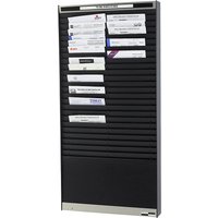 2 x 25 compartments for A4, vertical document orientation, 2 x 25 compartments for A4, vertical document orientation, black, matt