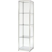 height 2000 mm, 1 hinged door, height 2000 mm, 1 hinged door, WxD 400 x 400 mm, silver anodised