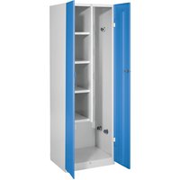 Wolf 4 shelves, 5 tool holders, 4 shelves, 5 tool holders, light blue doors