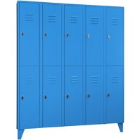 Wolf 5 compartments, 5 compartments, light blue, width 1500 mm, flat roof shape