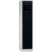 Wolf with self-closing access flap, with self-closing access flap, jet black RAL 9005
