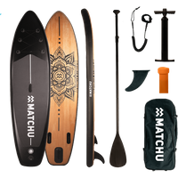 Matchu 15% Rabatt auf Holz Mandala Aufblasbares StandUp Paddle Board