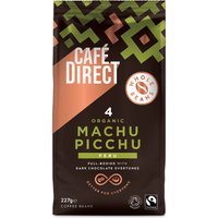 Cafédirect Fairtrade Organic Machu Picchu Coffee Beans - 227g