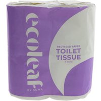 Ecoleaf Recycled Paper Toilet Tissue - Pack of 4