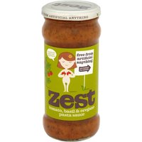 Zest Tomato Basil & Oregano Pasta Sauce - 340g