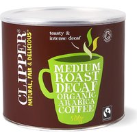 Clipper Fairtrade & Organic Medium Roast Decaf Instant Coffee - 500g