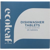 Ecoleaf Dishwasher Tablets - 25 Tablets