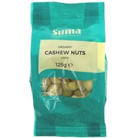 Suma Prepacks Organic Whole Cashews 125g