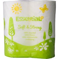 Essential Trading Soft Recycled Toilet Tissue - Compostable film - Pack of 4