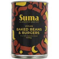 Suma Baked Beans and Vegan Burgers - 400g