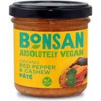 Bonsan Cashew & Bell Pepper Vegan Pate - 130g