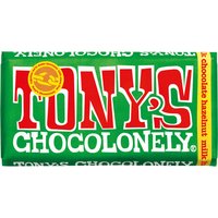 Tony's Chocolonely Milk Chocolate and Hazelnut - 180g
